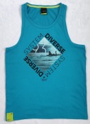 KOSZULKA T-SHIRTNA RAMIĄCZKACH  MĘSKA DIVERSE NIEBIESKA ROZMIAR L