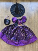 Strój Czarownicy Wiedźmy na Halloween Rozmiar L + Dodatki