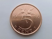 Holandia 5 centów 1980