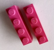 LEGO 3010 1X4 RÓŻOWY 2 SZTUKI