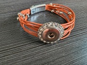 Bransoletka brązowa rzemyki