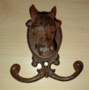 ŻELIWNY WIESZAK ŚCIENNY W STYLU RETRO GŁOWA ZWIERZĘCIA