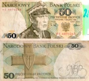 002 - Banknot PRL Narodowy Bank Polski - nominał 50 zł (463)