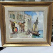 Obraz Wenecja syg.Knut Norman olej na płótnie.