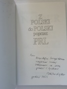 "Zdzisław Najder – Z Polski do Polski poprzez PRL 1995 – Dedykacja autora –