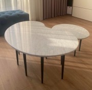 stoliki, marmurowy blat