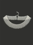 Ażurowy naszyjnik etno – łemkowska krywulka srebrny kołnierzyk