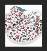 Medyczne klapki na Koturnie Klamerka Kwiaty rozmiar 36