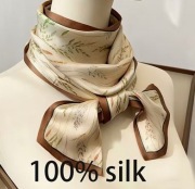 Szalik 100% jedwab apaszka szaliczek gawroszka silk