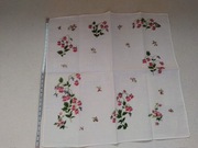 chusteczki do nosa damskie z haftem 2szt