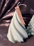 Świeca sojowa zielona, świąteczny klimat w Twoim domu