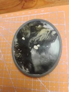 Lusterko pies kiosk Ruch-u pamiątka PRL oryginał 