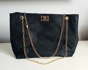 Torebka listonoszka duża czarna NOWA