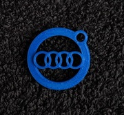 Brelok Audi Kółko - Druk 3D - Niebieski
