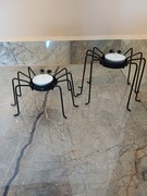 Urocze 2 pająki świeczniki