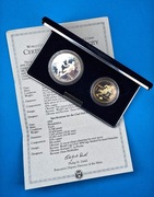 USA 1 dolar + half dolar, Mundial 1994, Ag 0,900