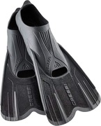 Cressi Unisex's Agua krótkie, czarne/srebrne, EU 39/40 płetwy pływackie