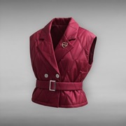 Pikowana kamizelka włoska z paskiem i broszką, uniwersalna, nowość