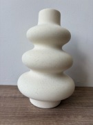 Wazon boho obły kremowy ceramiczny prezent 