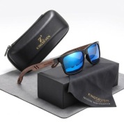 Polarized Wood Sunglasses / Okulary Polaryzacyjne Drewno Ochrona UV Męskie