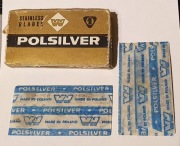stare- nieużywane,  żyletki  POLSILVER- WIZAMET - Łódź , 2 szt.