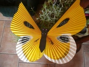 Ozdoba na okno balkon OGROMNY motyl z papieru 