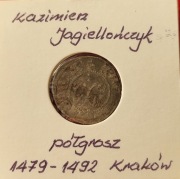 Szeląg toruński 1457 - 1477  Kazimierz Jagiellończyk