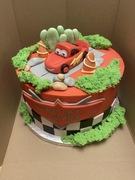 Figurka z masy cukrowej ozdoba tort auto zygzak mcqueen