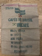 Worek jutowy po kawie 95cmx70cm, Cafes do Brasil
