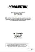 Katalog części Manitou MLT 627 T MU Seria B-E2 ENG