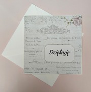 Kartka z kopertą " Dziękuję"