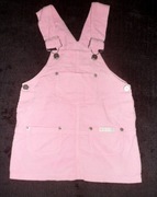 SUKIENKA ŚLICZNA RÓŻOWA na szelkach SZTRUKS 74 