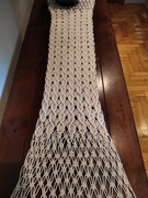 Bieżnik długi makrama ręcznie wyplatany boho rustykalny