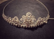 Nowy diadem ślubny ozdoba do włosów błyszcząca