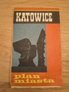 Stara mapa, plan miasta Katowice 1983 rok
