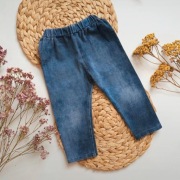 Legginsy spodnie 86 a la jeans jeansowe niebieskie granatowe