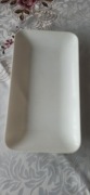 taca plastikowa gładka biała