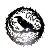 KRUK | WALLART w kolorze czarnym (PLA) - DRUK3D