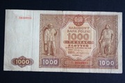 Banknot 1000 zł 1946 rok seria S