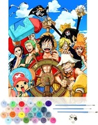 CEOVER zestaw do malowania z kreskówek dla początkujących płótno 40x50cm 