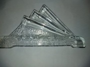 Szklany serwetnik huta Hortensja nr w katalogu 548