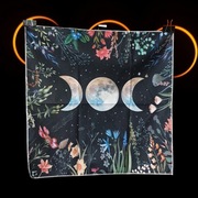 Gobelin ścienny obraz kilim makatka obrus do tarota księżyc moon witch
