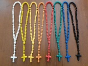 Różaniec sznurkowy PP 2 mm, dł. 40 cm, 8 kolorów