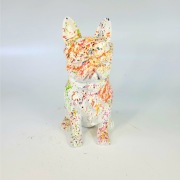 Buldog w okularach figura , dekoracja , prezent 