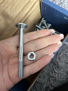 Sruba zamkowa 8x80 z nakretka cofan din603 leb grzybkowy