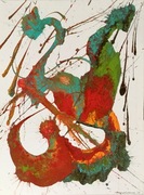 Obraz na płótnie, abstrakcja, 80x100cm