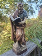 Rzeźba Polichromowana -Drewno- Apostoł św.Paweł - 40,5cm.