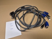 Adapter kablowy, KVM,  USB +VGA 