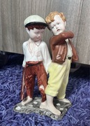 Figurka porcelanowa dwa urwisy