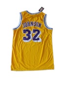 Żółta koszulka Mittchell&Ness La Kakers no.32 Jonhnson